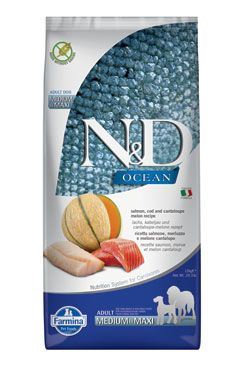 N & D OCEAN DOG Adult M / L Salmon & Cod & Melon 12kg