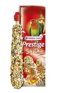 Versele-LAGA Prestige Sticks pre papagáje Nuts & Honey 2x70g