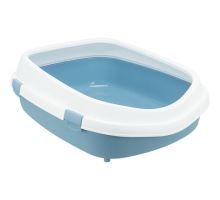 Toaleta Primo XXL s okrajom, 56 x 25 x 71cm, modrá / biela