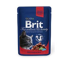 Brit Premium Cat vrecko with Beef Stew &amp; Peas 100g