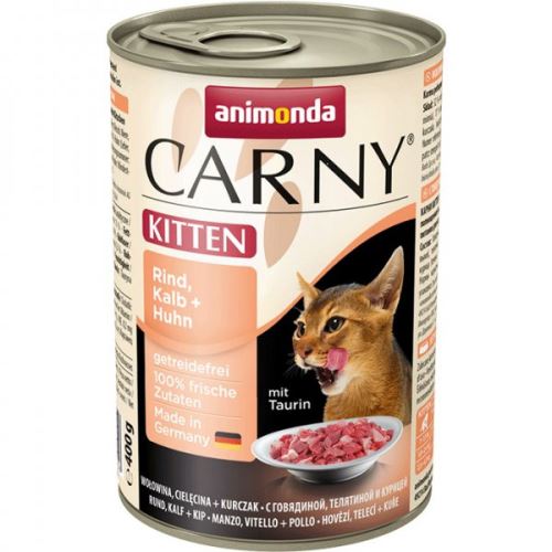 ANIMONDA konzerva CARNY Kitten - hovězí, telecí+ kuřecí 400g