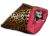 Pelíšek pro fretky - leopard/tmavě růžová