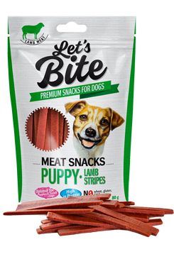 Brit Let 's Bite Meat Snacks Puppy Lamb Stripes 80g