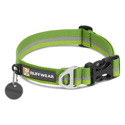 Ruffwear obojok pre psov Crag collar, zelený, veľkosť 28 - 36cm