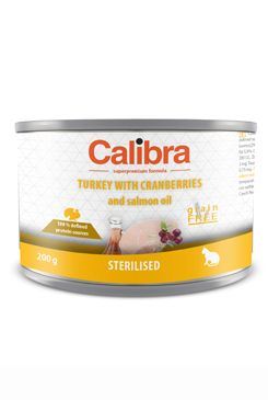 Calibra Cat  konz.Sterilised krůta 200g