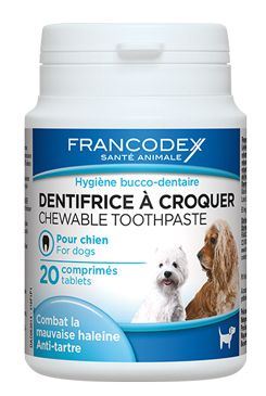 Francodex Žuvacie zubná pasta v tabletách pes 20tbl