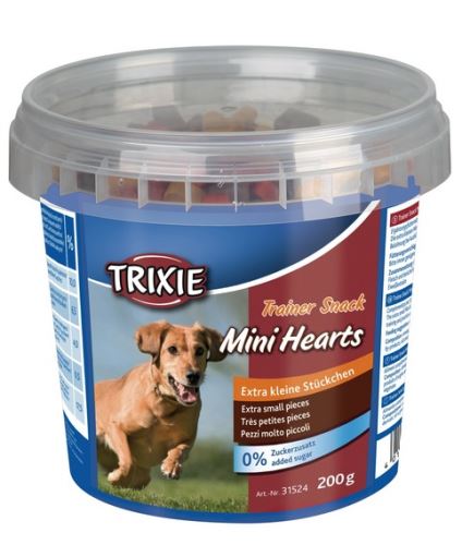 Trainer snack Mini Hearts 200 g - kura, jahňacie a losos
