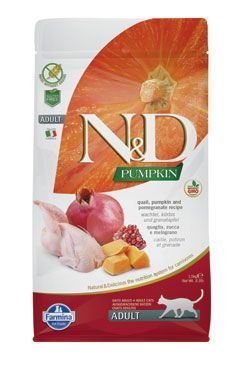 N & D GF Pumpkin CAT Quail & Pomegranate 5kg