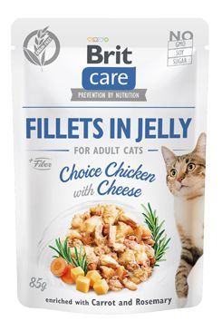 Brit Care Cat Fillets in Jelly Chicken & Cheese 85g