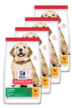 Hill 'Can.Dry SP Puppy Large Chicken 4x800g