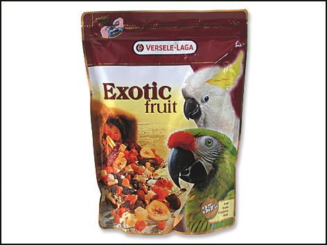 Krmivo Exotic zmes ovocia, obilnín a semien pre veľké papagáje 600g