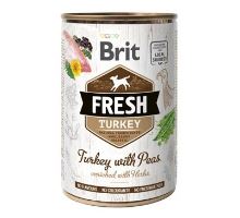 Brit Fresh Dog konz Turkey with Peas 400g