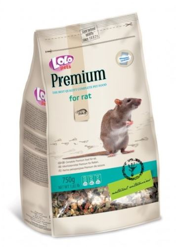 Lolo PREMIUM krmivo pre potkany 750 g sáčok