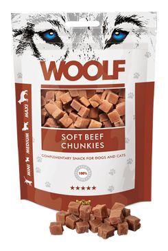 WOOLF pochúťka beef chunkies 100g