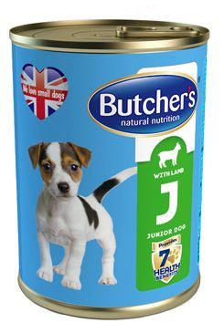 Butcher 's Dog Natural & Healthy Junior jahňacie konz.400g