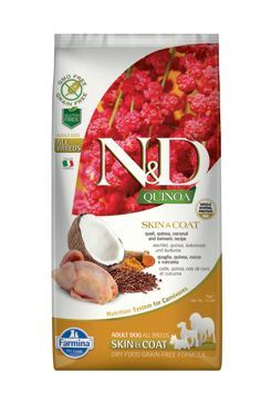 N & D Quinoa DOG Skin & Coat Quail & Coconut 7kg