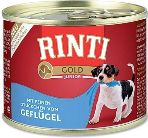 Rinti Dog Gold konzerva junior hydinové 185g