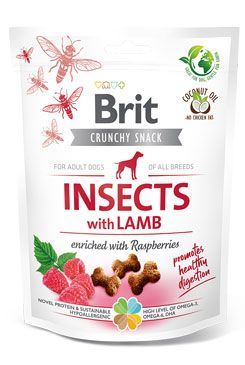 Brit Care Dog Crunchy Crack. Insecte. Lamb Raspber 200g