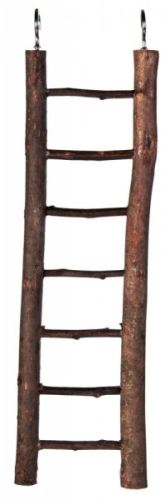 Natural Living drevený rebrík prírodné drevo 7 priečok / 30 cm