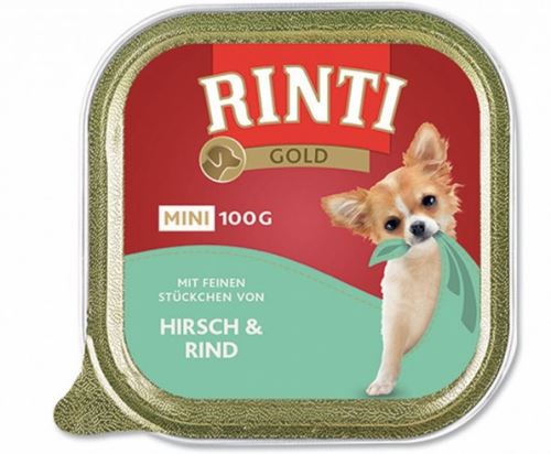 Rinti Dog Gold vanička jeleň + hovädzie 100g