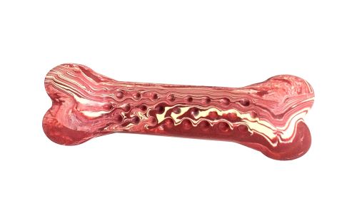 Antibakteriálne dentálna kosť s vôňou slaniny HIP HOP prírodná guma 11 cm