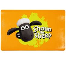 Ovečka Shaun prostírání pod misky s hlavou,oranžová  44x28cm