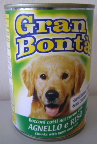 Gran Bonta konzerva s jahňacím mäsom pre psov 400g