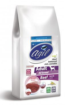 Agil Adult All Breed Low Grain Beef, Lamb, Tuna 10kg