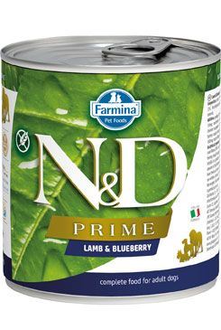 N & D DOG PRIME Adult Lamb & Blueberry 285g