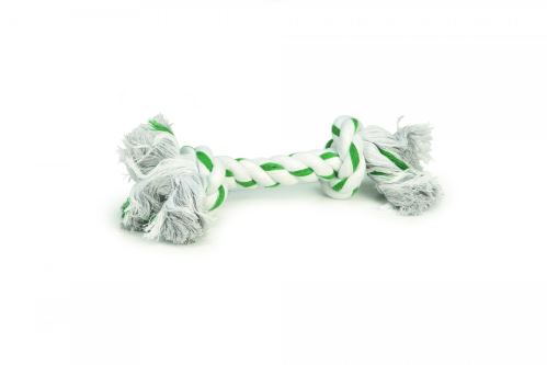 Beeztees Hračka pre psov Floss lano zeleno-biele 32cm