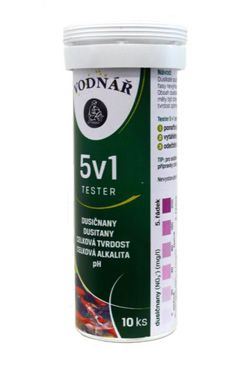 Vodnár Tester 5v1 10ks prúžkov