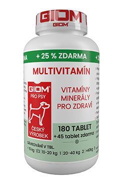 Giom pes Multivitamín 180 tbl + 20% zadarmo