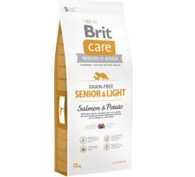 Brit Care Dog Grain-free Senior Salmon &amp; Potato 2 balenia 12kg