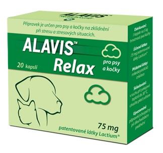 Alavis Relax pre psov a mačky 75mg 20cps