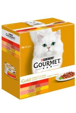 Gourmet Gold Mltp konz. mačka kúsky v šťave 8x85g