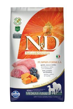 N & D GF Pumpkin DOG Adult M / L Lamb & Blueberry 2,5kg