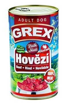 Grex konz. pes hovädzie 1280g