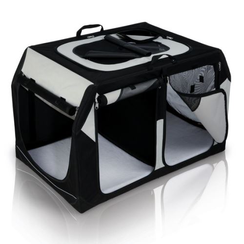 Transpor.nylon. box Vario DOUBLE 91x60x61 / 57 cm čierno-šedý