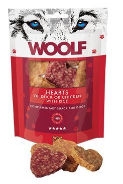 WOOLF pochúťka welcome hearts 100g