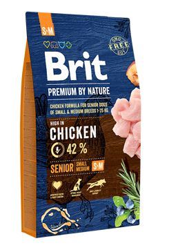 Brit Premium Dog by Nature Senior S + M 8kg