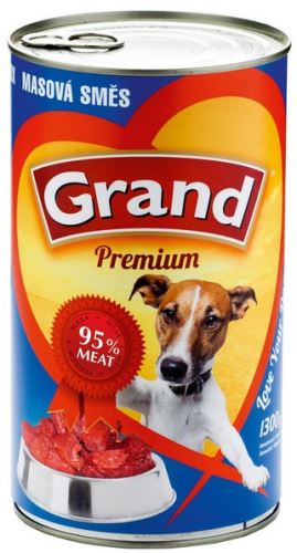 GRAND konz. pes mäsová zmes 1300g