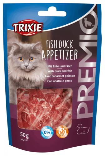 PREMIO Fish Duck Appetizer - maškrty s kačicou a rybou, 50g
