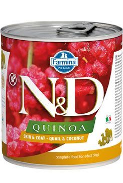 N & D DOG quinoa Adult Quail & Coconut 285g