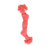 Hračka pes BUSTER Pískací lano, ružová, 23 cm, S