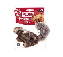 Hračka pes GiGwi Plush Friendz veverica sivá plyš