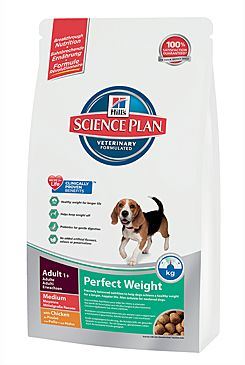 Hill 'Canine Dry Adult Perfect Weight Medium 10kg