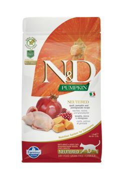 N & D Pumpkin CAT Neutered Quail & Pomegranate 1,5kg