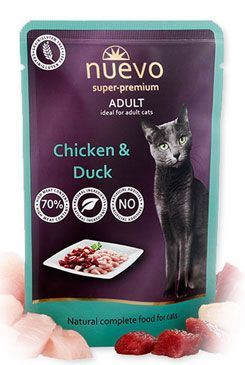 Nuevo mačka vrecko Adult kura a kačica 85g