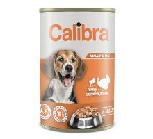 Calibra Dog konz.Turk, chick &amp; pasta in jelly 1240g NEW