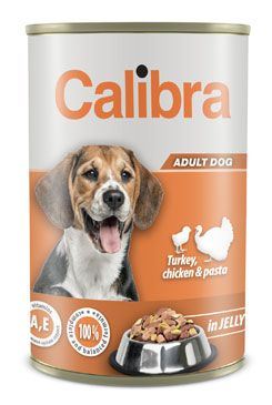 Calibra Dog konz.Turk, chick & pasta in jelly 1240g NEW